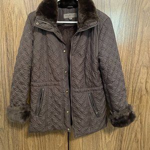 Quilted Jacket, Marc New York, Size Medium, Chocolate Color